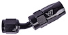 AN 45-Degree Max Flow Swivel Hose End [-4 AN Female to -4 AN Hose, Black] - image 1