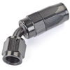 AN 45-Degree Max Flow Swivel Hose End [-4 AN Female to -4 AN Hose, Black] - image 2