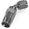 AN 45-Degree Max Flow Swivel Hose End [-4 AN Female to -4 AN Hose, Black] - image 3