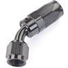 AN 45-Degree Max Flow Swivel Hose End [-6 AN Female to -6 AN Hose, Black] - image 2