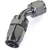 AN 45-Degree Max Flow Swivel Hose End [-8 AN Female to -8 AN Hose, Black] - image 3