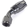 AN 45-Degree Max Flow Swivel Hose End [-10 AN Female to -10 AN Hose, Black] - image 2