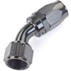 AN 45-Degree Max Flow Swivel Hose End [-12 AN Female to -12 AN Hose, Black] - image 2