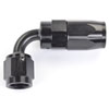 AN 90-Degree Max Flow Swivel Hose End [-4 AN Female to -4 AN Hose, Black] - image 2