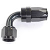 AN 90-Degree Max Flow Swivel Hose End [-8 AN Female to -8 AN Hose, Black] - image 2