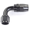 AN 90-Degree Max Flow Swivel Hose End [-10 AN Female to -10 AN Hose, Black] - image 2