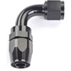 AN 90-Degree Max Flow Swivel Hose End [-10 AN Female to -10 AN Hose, Black] - image 3