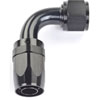 AN 90-Degree Max Flow Swivel Hose End [-12 AN Female to -12 AN Hose, Black] - image 3