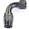 AN 90-Degree Max Flow Swivel Hose End [-16 AN Female to -16 AN Hose, Black] - image 3