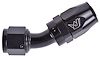 AN 30-Degree Max Flow Swivel Hose End [-10 AN Female to -10 AN Hose, Black] - image 1
