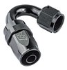 AN 150-Degree Max Flow Swivel Hose End [-8 AN Female to -8 AN Hose, Black] - image 2