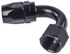 AN 150-Degree Max Flow Swivel Hose End [-12 AN Female to -12 AN Hose, Black] - image 3