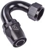 AN 150-Degree Max Flow Swivel Hose End [-16 AN Female to -16 AN Hose, Black] - image 2