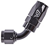 AN 60-Degree Max Flow Swivel Hose End [-6 AN Female to -6 AN Hose, Black] - image 1