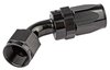 AN 60-Degree Max Flow Swivel Hose End [-8 AN Female to -8 AN Hose, Black] - image 3