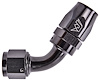 AN 60-Degree Max Flow Swivel Hose End [-10 AN Female to -10 AN Hose, Black] - image 1