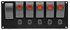 Rocker Switch Panel with Wiring Harness [Momentary Starter Switch and 5 On/Off Switches] - image 1