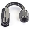 AN 180-Degree Max Flow Swivel Hose End [-4 AN Female to -4 AN Hose, Black] - image 2