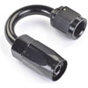 AN 180-Degree Max Flow Swivel Hose End [-4 AN Female to -4 AN Hose, Black] - image 3