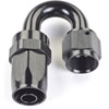 AN 180-Degree Max Flow Swivel Hose End [-8 AN Female to -8 AN Hose, Black] - image 2