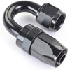 AN 180-Degree Max Flow Swivel Hose End [-8 AN Female to -8 AN Hose, Black] - image 3