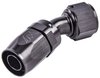 AN 30-Degree Max Flow Swivel Hose End [-12 AN Female to -12 AN Hose, Black] - image 2