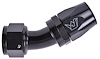 AN 30-Degree Max Flow Swivel Hose End [-16 AN Female to -16 AN Hose, Black] - image 1