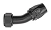 AN 30-Degree Max Flow Swivel Hose End [-20 AN Female to -20 AN Hose, Black] - image 1