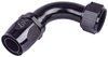 AN 90-Degree Max Flow Swivel Hose End [-20 AN Female to -20 AN Hose, Black] - image 2