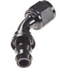 AN 45-Degree Push-Loc Hose End [-8 AN Female Swivel to Push-Loc Hose, Black] - image 2