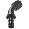 AN 45-Degree Push-Loc Hose End [-10 AN Female Swivel to Push-Loc Hose, Black] - image 2