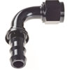 AN 90-Degree Push-Loc Hose End [-10 AN Female Swivel to Push-Loc Hose, Black] - image 2