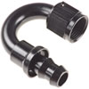 AN 180-Degree Push-Loc Hose End [-8 AN Female Swivel to Push-Loc Hose, Black] - image 3