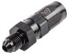 AN Male Straight Max Flow Swivel Hose End [-4 AN Male to -4 AN Hose, Black] - image 3