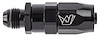 AN Male Straight Max Flow Swivel Hose End [-6 AN Male to -6 AN Hose, Black] - image 1