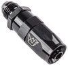 AN Male Straight Max Flow Swivel Hose End [-6 AN Male to -6 AN Hose, Black] - image 2