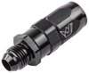 AN Male Straight Max Flow Swivel Hose End [-6 AN Male to -6 AN Hose, Black] - image 3