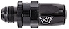 AN Male Straight Max Flow Swivel Hose End [-8 AN Male to -8 AN Hose, Black] - image 1
