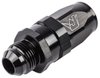 AN Male Straight Max Flow Swivel Hose End [-8 AN Male to -8 AN Hose, Black] - image 3