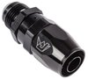 AN Male Straight Max Flow Swivel Hose End [-10 AN Male to -10 AN Hose, Black] - image 2