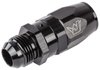 AN Male Straight Max Flow Swivel Hose End [-10 AN Male to -10 AN Hose, Black] - image 3
