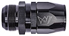 AN Male Straight Max Flow Swivel Hose End [-20 AN Male to -20 AN Hose, Black] - image 1