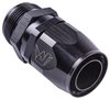 AN Male Straight Max Flow Swivel Hose End [-20 AN Male to -20 AN Hose, Black] - image 2
