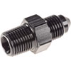 AN to NPT Straight Adapter Fitting [-3 AN Male to 1/8 in. NPT Male, Black] - image 2