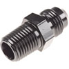 AN to NPT Straight Adapter Fitting [-6 AN Male to 1/4 in. NPT Male, Black] - image 2