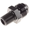 AN to NPT Straight Adapter Fitting [-8 AN Male to 1/4 in. NPT Male, Black] - image 2