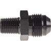 AN to NPT Straight Adapter Fitting [-8 AN Male to 1/4 in. NPT Male, Black] - image 3