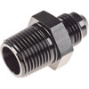 AN to NPT Straight Adapter Fitting [-6 AN Male to 3/8 in. NPT Male, Black] - image 2