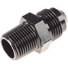 AN to NPT Straight Adapter Fitting [-8 AN Male to 3/8 in. NPT Male, Black] - image 2