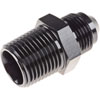 AN to NPT Straight Adapter Fitting [-8 AN Male to 1/2 in. NPT Male, Black] - image 2